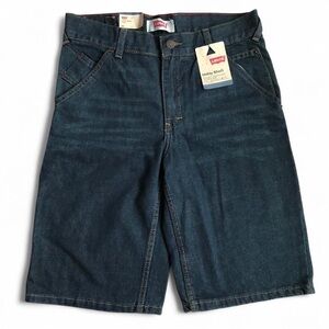 NWT LEVI’S Kids Utility Hudson Blue Jean Shorts Size 12 Reg
